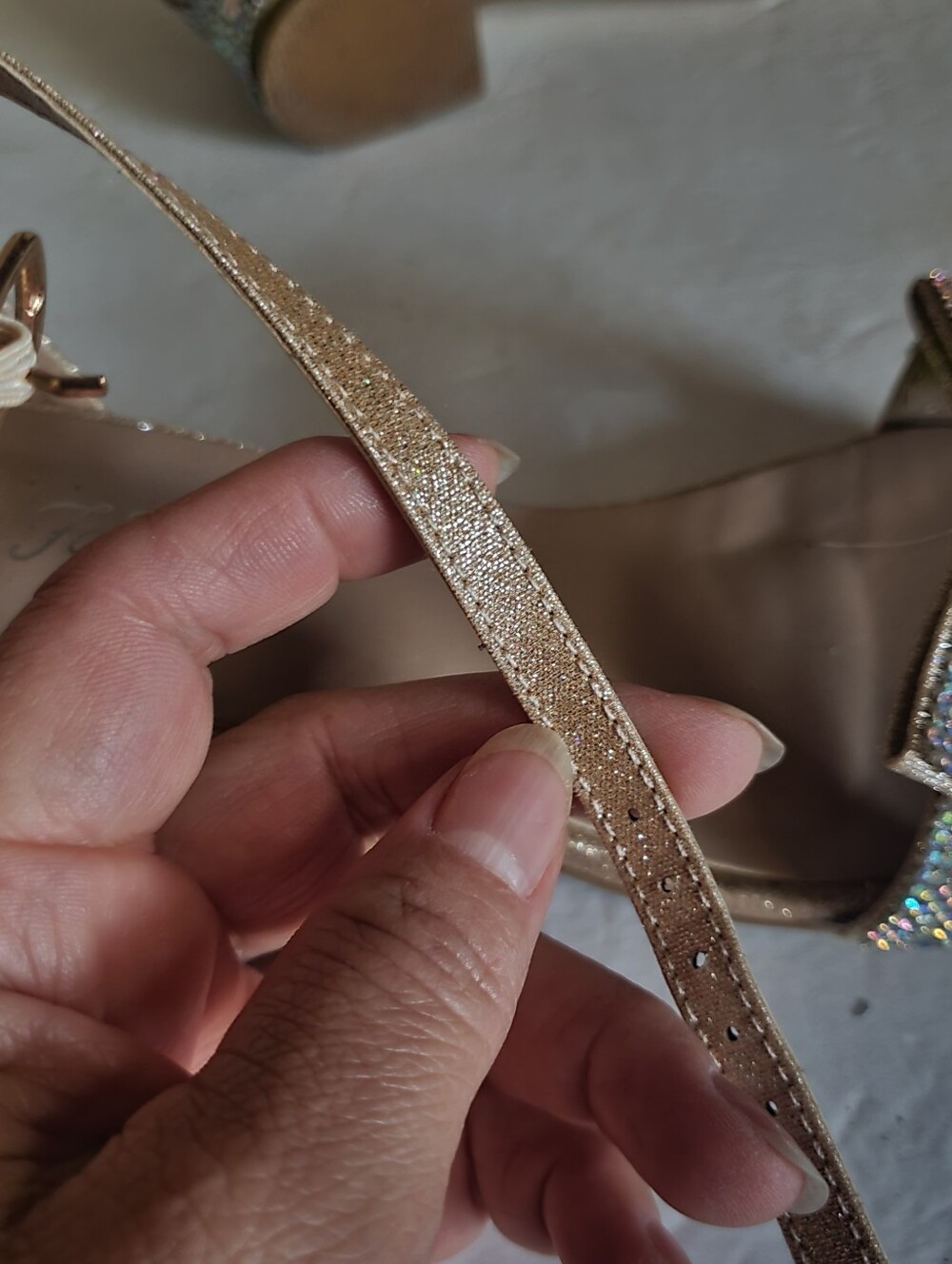 Excellent Condition Girl's Rhinestone Shoes - Picture 8 of 9